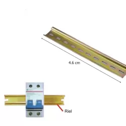 RIEL PARA CUCHILLA TERMICA 4 POLOS 5CM