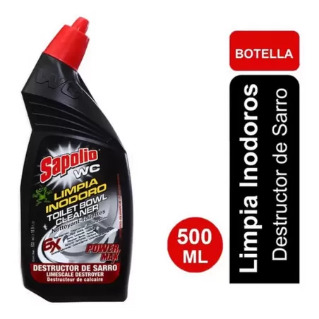 SAPOLIO LIMPIA INODORO NEGRO POWER MAX - DESCTRUCTOR DE SARRO