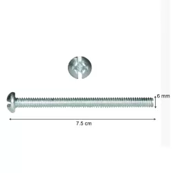 STOVE BOLTS 1/4 X 3 CON TUERCA