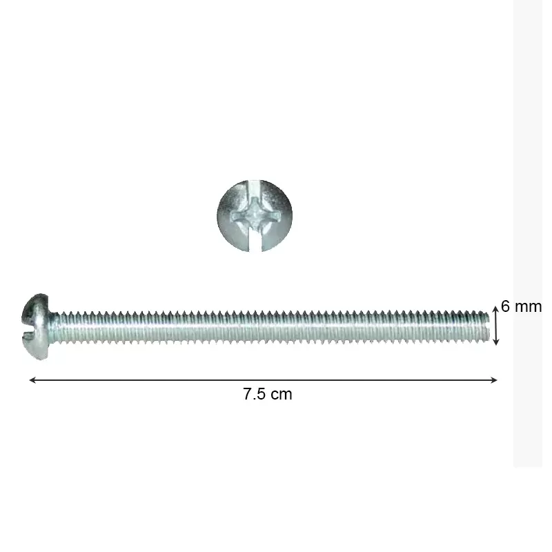 STOVE BOLTS 1/4 X 3 CON TUERCA