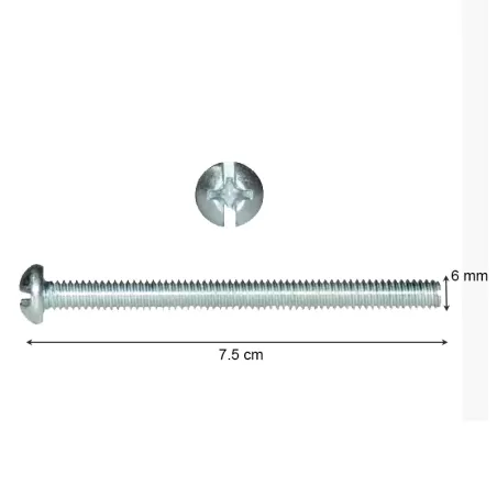 STOVE BOLTS 1/4 X 3 CON TUERCA