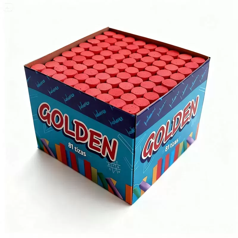 TIZA ROJO POR CAJA DE UN SOLO COLOR ANTIALÉRGICA KOLOREO X 81 UND