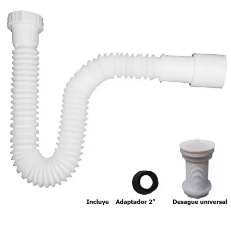TRAMPA P CORRUGADA FLEXIBLE 1 1/4" - 1 1/2" - HYDRA