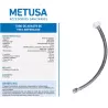 TUBO ABASTO 7/8" X 1/2" X 60 CM - METUSA