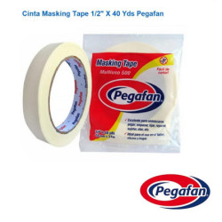 CINTA MASKING TAPE 1/2" X 40 YDS - PEGAFAN