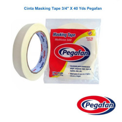 CINTA MASKING TAPE 3/4" X 40 YDS - PEGAFAN